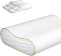 Memory Foam Pillow, Queen Neck Pain Relief, Contour Cervical Pillow, for Neck and Shoulder Pain, Side, Back and Stomach Sleeper